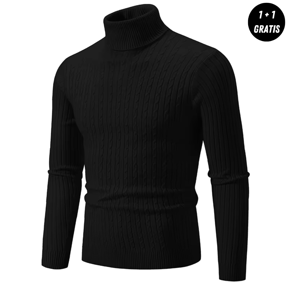 Enzo - Warmer Strickpullover mit Rollkragen