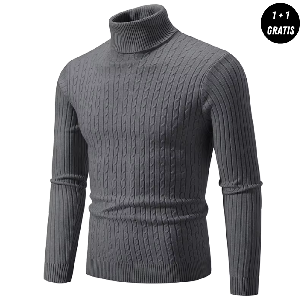 Enzo - Warmer Strickpullover mit Rollkragen