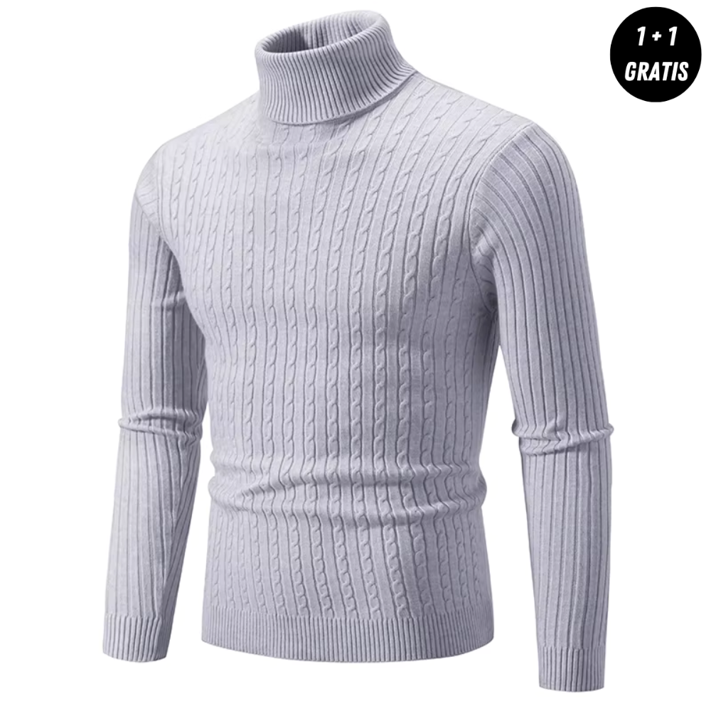 Enzo - Warmer Strickpullover mit Rollkragen