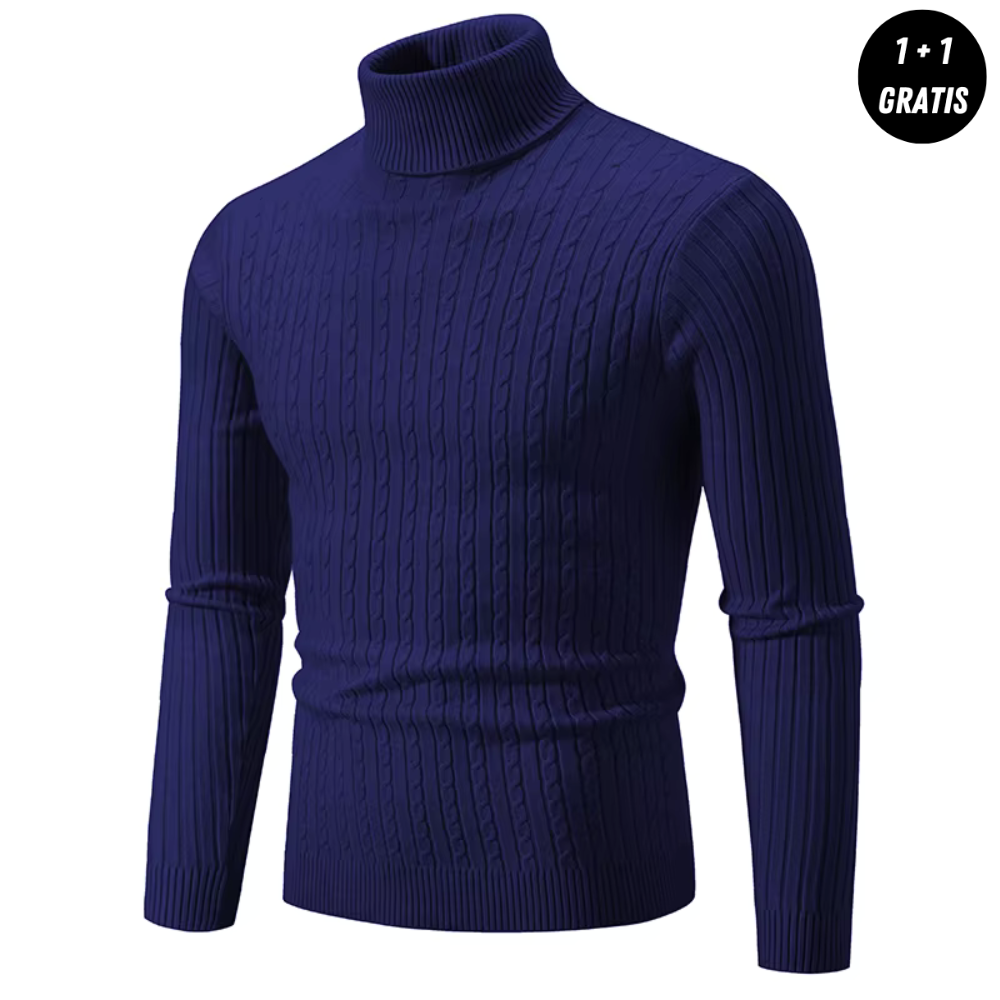 Enzo - Warmer Strickpullover mit Rollkragen