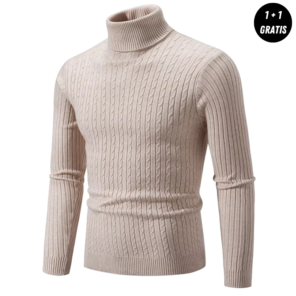 Enzo - Warmer Strickpullover mit Rollkragen