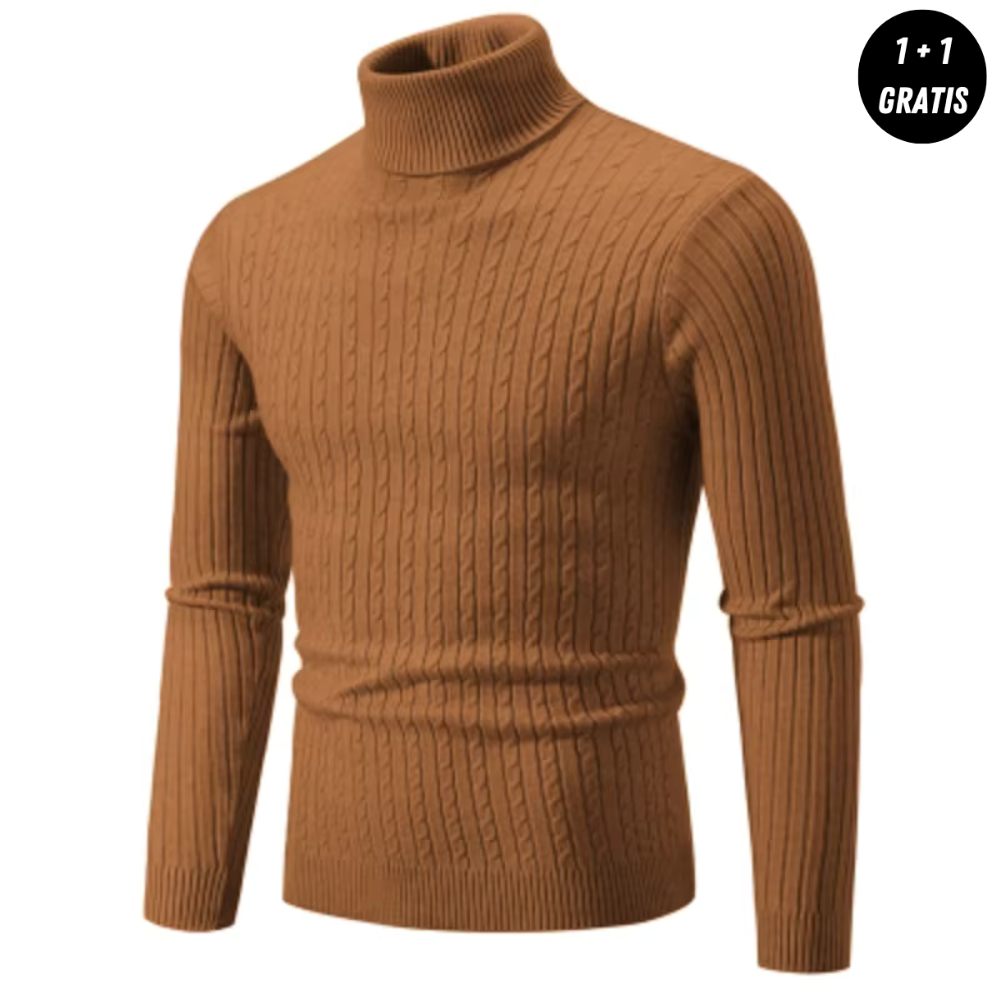 Enzo - Warmer Strickpullover mit Rollkragen