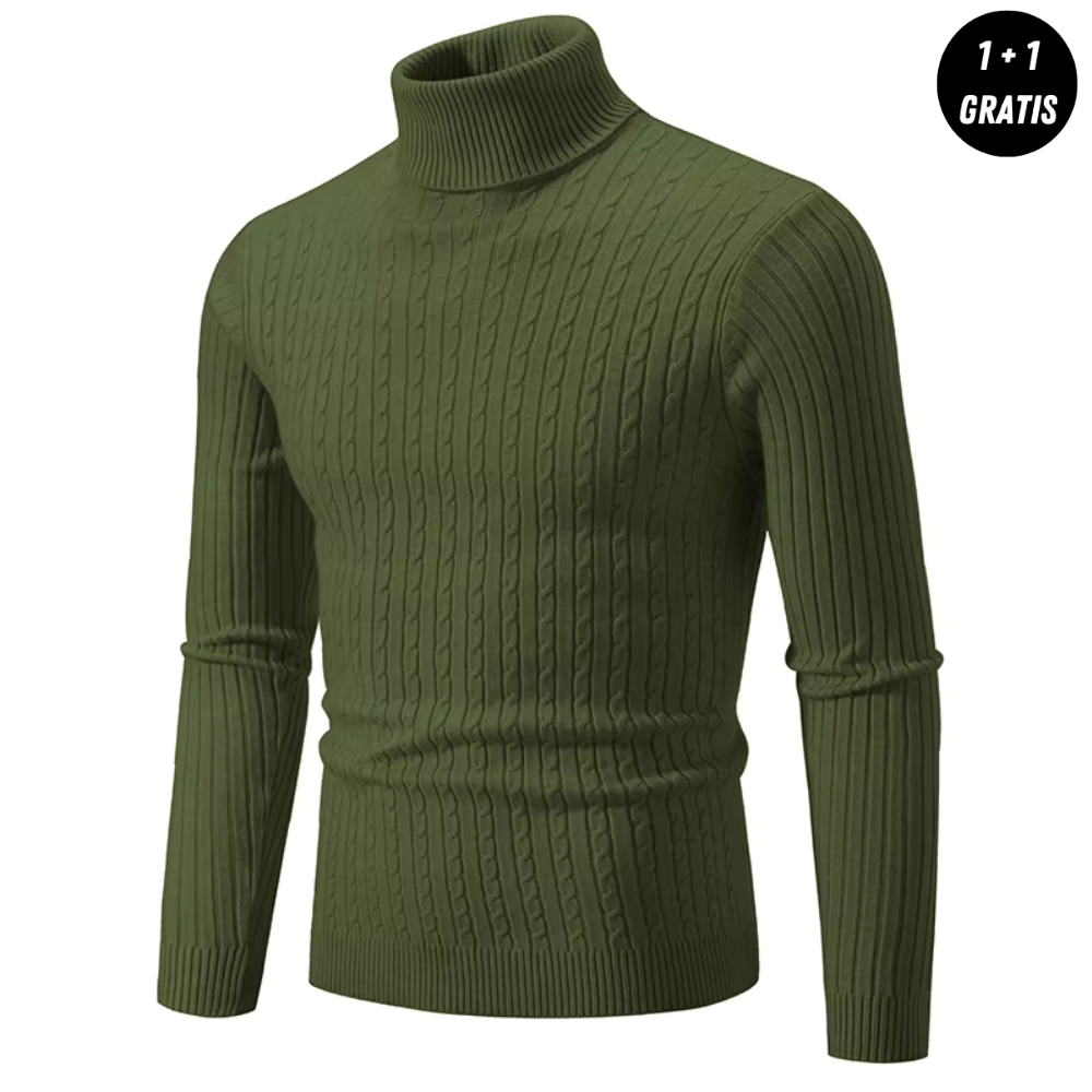 Enzo - Warmer Strickpullover mit Rollkragen