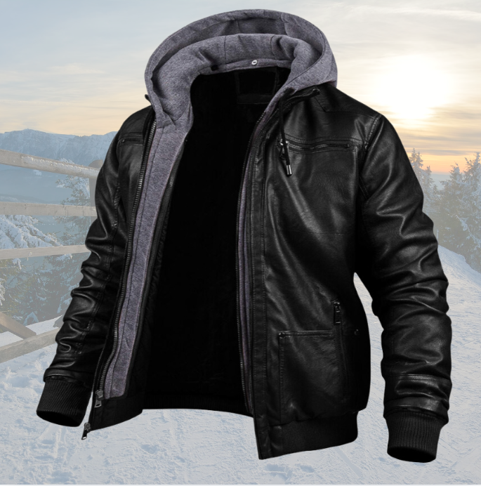 DAMON™ - Leder Winterjacke